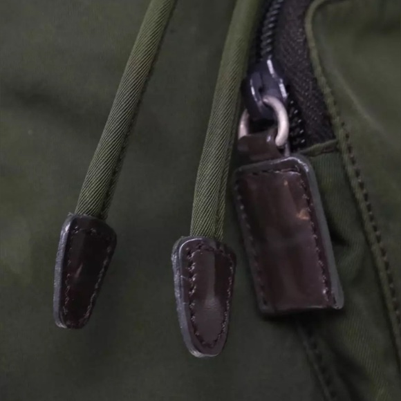PRADA Backpack Nylon Khaki Auth 65011 - Picture 8 of 17
